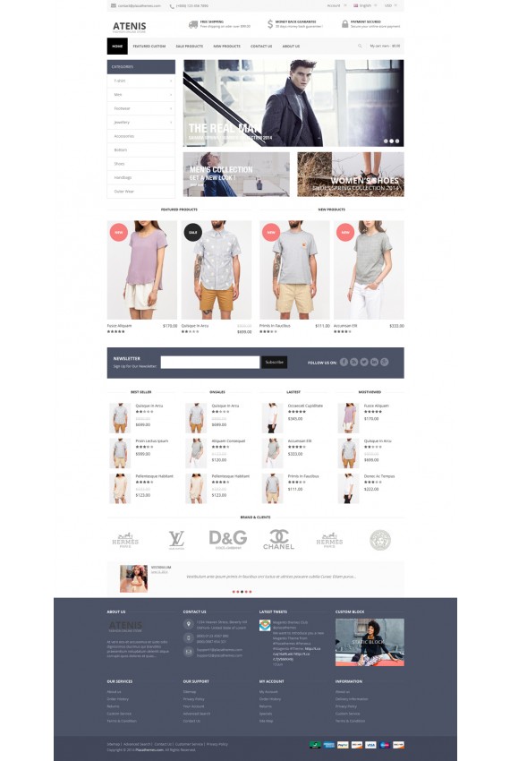 Plantilla de Atenis Responsive Fashion